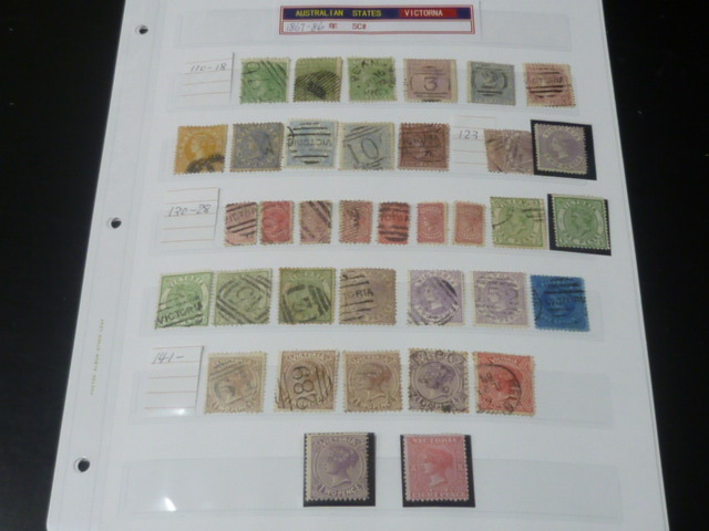 20　S 　オーストラリア切手 #50　VICTORNA　1867-86年　SC#110-141の内　計37枚　使用済・未使用OH-LH　【SC評価 $325】