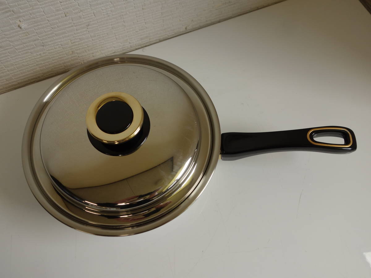 【新品】M▽未使用 日本タッパーウェア Tupperware レインボークッカー Rainboe Cooker 19cm 片手鍋 (22216)_画像4