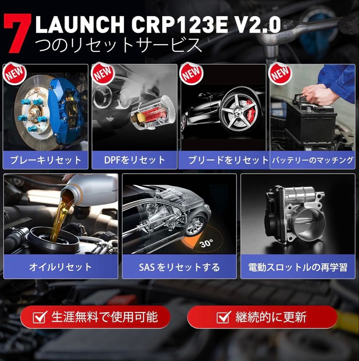 2025年アップグレード版】OBD2 診断機 4システム診断 7リセット 2025年アップグレード版】OBD2 診断機 4システム診断 7リセット