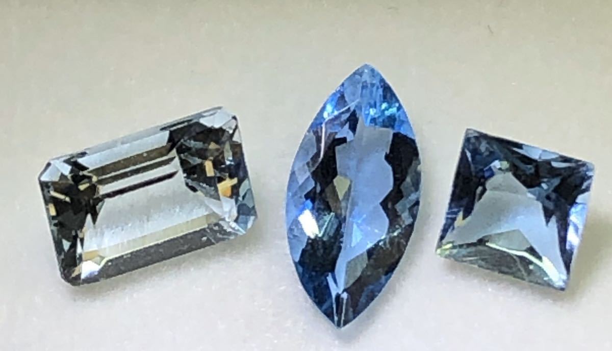 【アイクリーン】特濃彩度高い サンタマリア アクアマリン 0.45ct