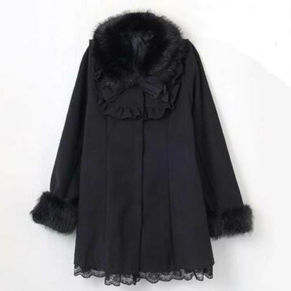 もえにゃ しまむら コラボ コート 黒 Lily Merry 完売 L 新品未 もえにゃ しまむら コラボ コート 黒 Lily Merry 完売 L 新品未