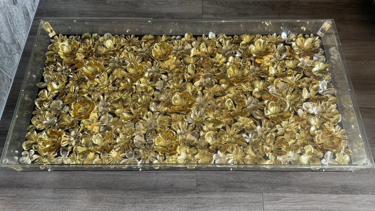 KARE ゴールドフラワー 120x60cm ローテーブル/コーヒーテーブル KARE ゴールドフラワー 120x60cm ローテーブル/コーヒーテーブル