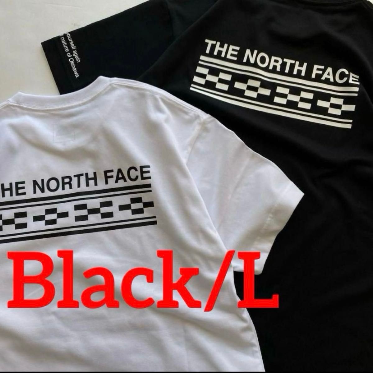 The North face ミンサー柄 Tシャツ sizeL 石垣島限定 新品 The North face ミンサー柄 Tシャツ sizeL 石垣島限定 新品