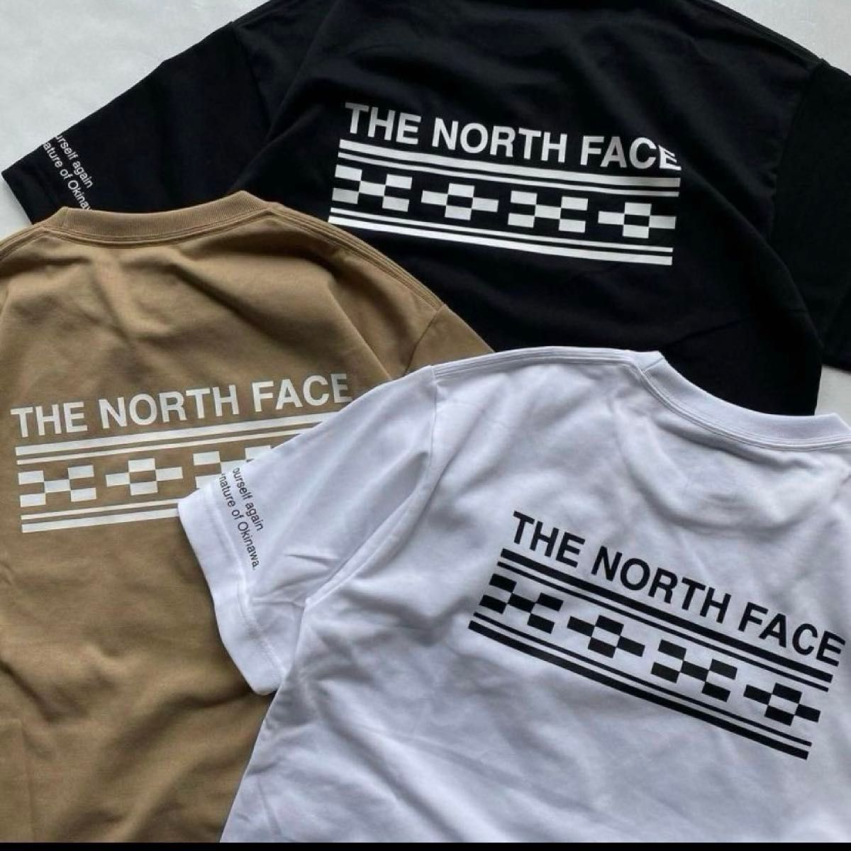 The North face ミンサー柄 Tシャツ sizeL 石垣島限定 新品 The North face ミンサー柄 Tシャツ sizeL 石垣島限定 新品