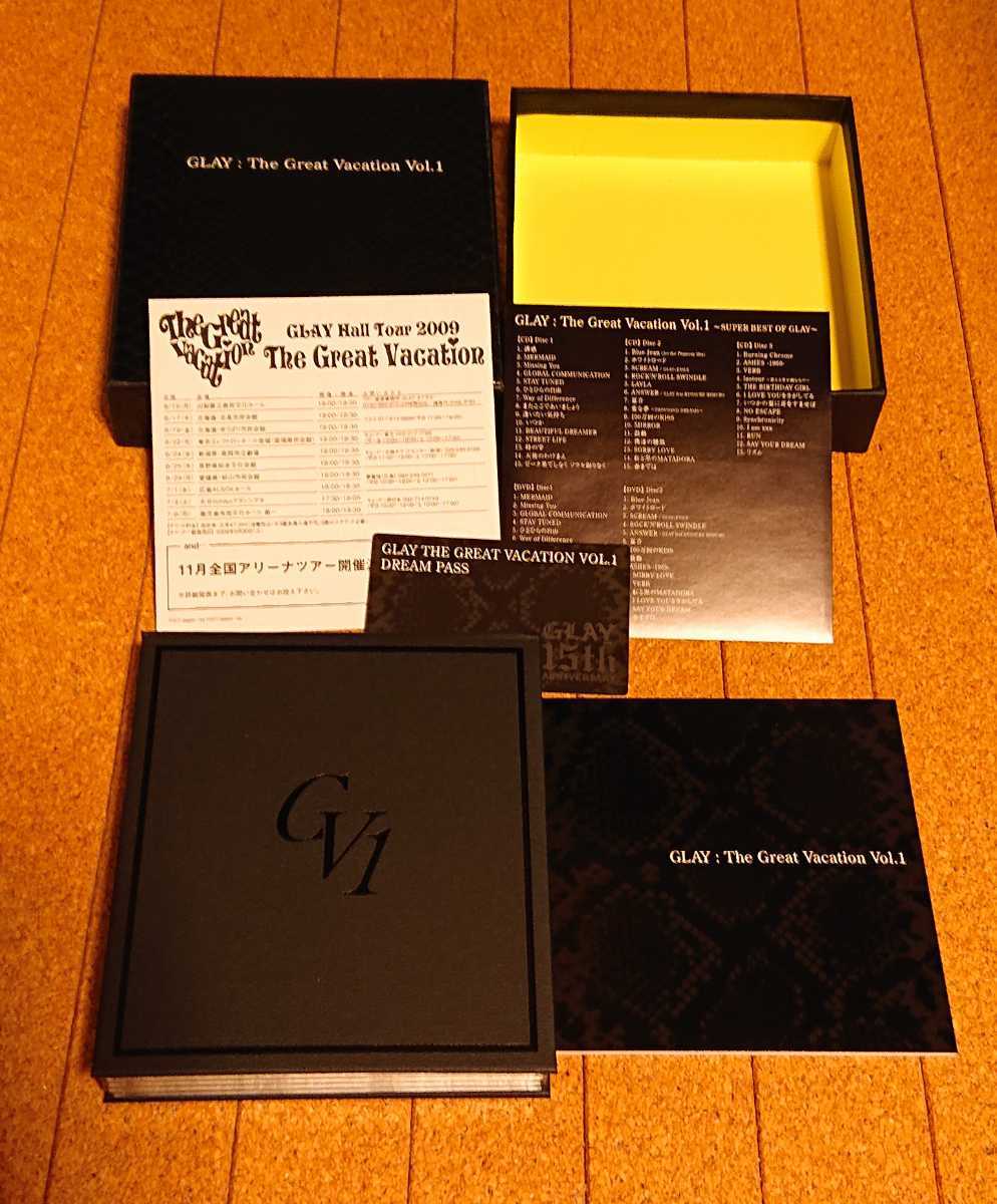GLAY / THE GREAT VACATION VOL.1 - SUPER BEST OF GLAY -[ the first times limitation record A] super-beauty goods rare 