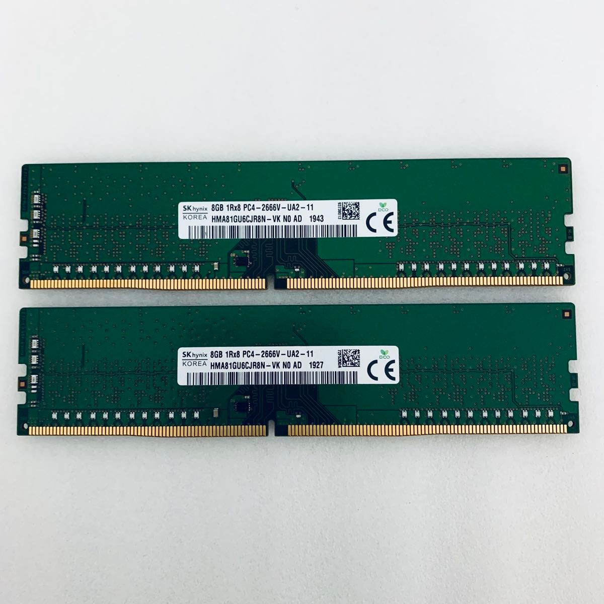 SK hynix デスクトップPC用メモリー DDR4 PC4-2666V 8GB の中古 SK hynix デスクトップPC用メモリー DDR4 PC4-2666V 8GB の中古