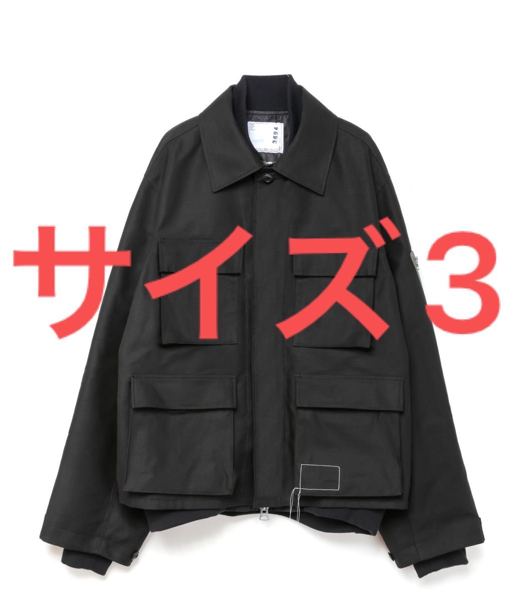 WTAPS x sacai Cotton Back Satin Jacket 02 / Jacket ダブル WTAPS x sacai Cotton Back Satin Jacket 02 / Jacket ダブル