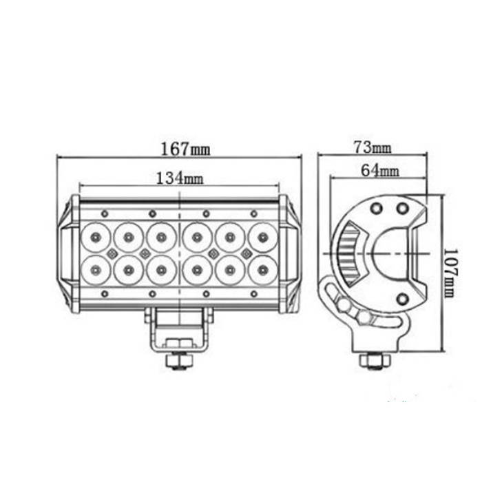 931路肩灯 LED作業灯 CREE製36w 広角 船舶用 集魚灯 補助灯 タイヤ灯 サーチライト LED投光器 LEDワークライト バックランプ デッキライト _画像3