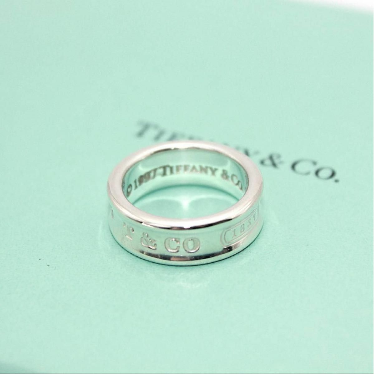 美品 Tiffany&Co. アクセサリー 1837 ナロー リング 12号