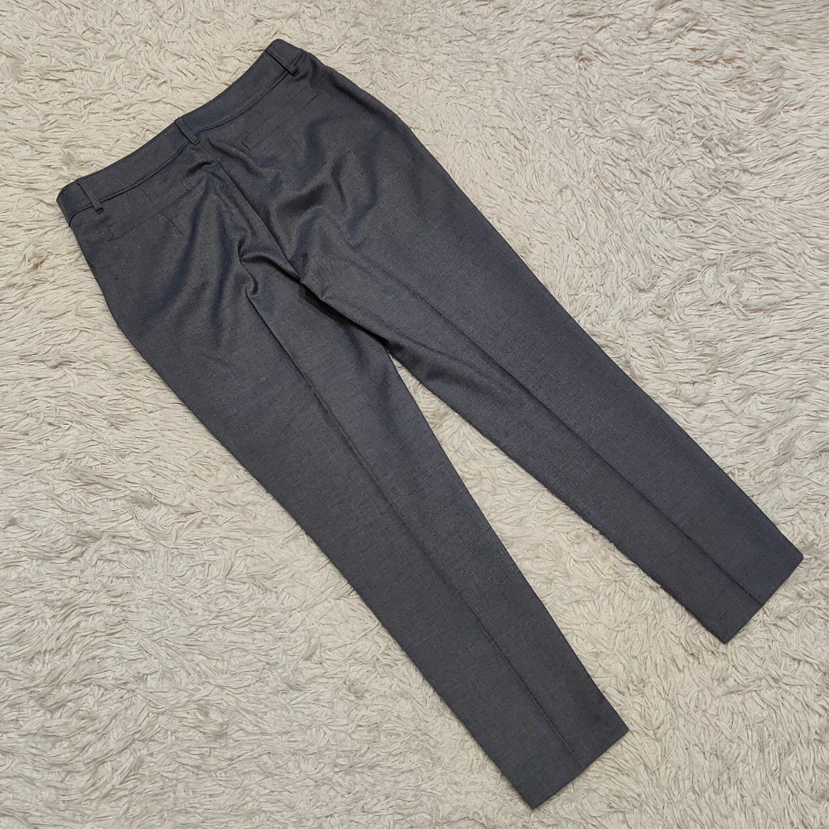 未使用級♡ナチュラルビューティベーシック ノーカラー セットアップ パンツ NATURAL BEAUTY BASIC ノーカラー パンツ セットアップ ブルー系