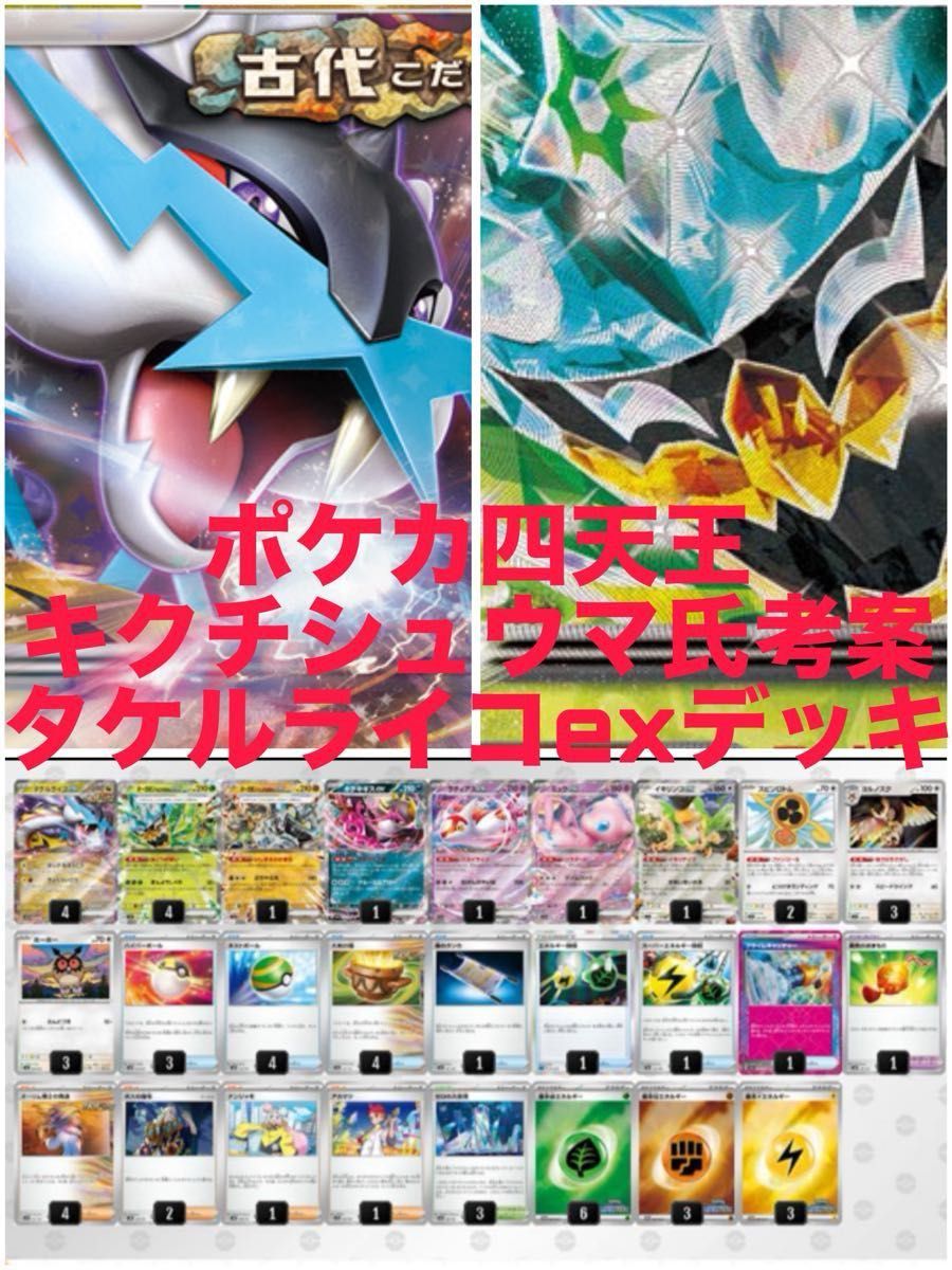 ポケカ四天王キクチシュウマ選手考案 大空洞ライコポンデッキ ポケカ四天王キクチシュウマ選手考案 大空洞ライコポンデッキ