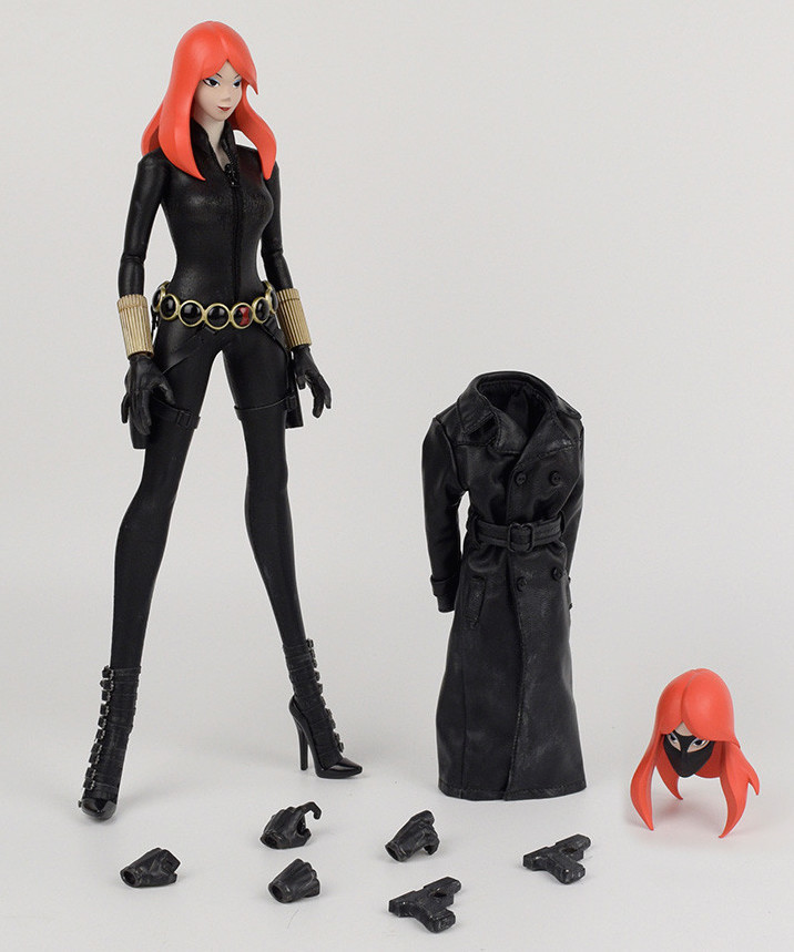 絶版 レア マーベル 3A threea アシュレイ・ウッド 1/6 アクションフィギュア ブラック・ウィドウ BLACK WIDOW Ashley Wood