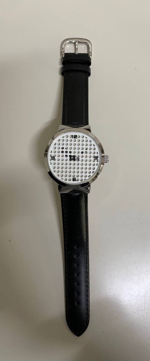 【訳あり商品】EINO ee HANDLESS TIME WEAR ドットWH ユニセックス腕時計_画像4