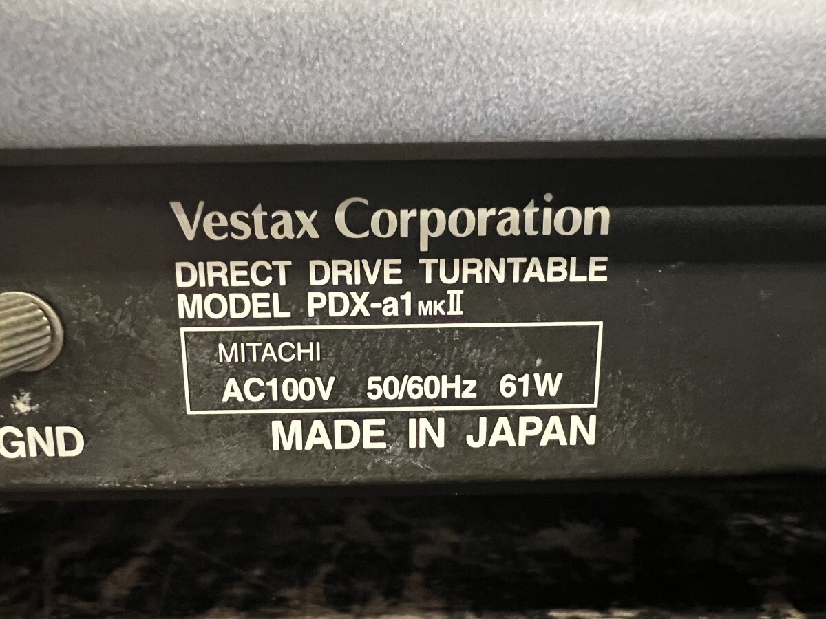 Vestax PDX-a1MK2 ベスタクス ダイレクトドライブターンテーブル Vestax PDX-a1MK2 ベスタクス ダイレクトドライブターンテーブル