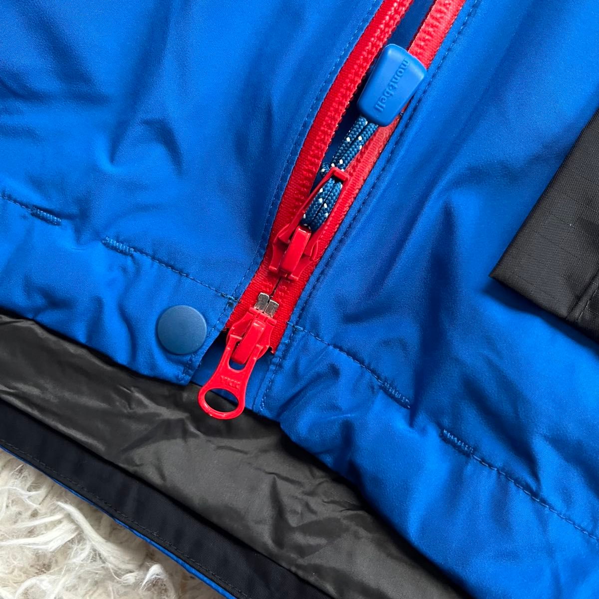 新品タグ付き】現行 mont-bell モンベル ドロワットパーカ L 青 新品タグ付き】現行 mont-bell モンベル ドロワットパーカ L 青
