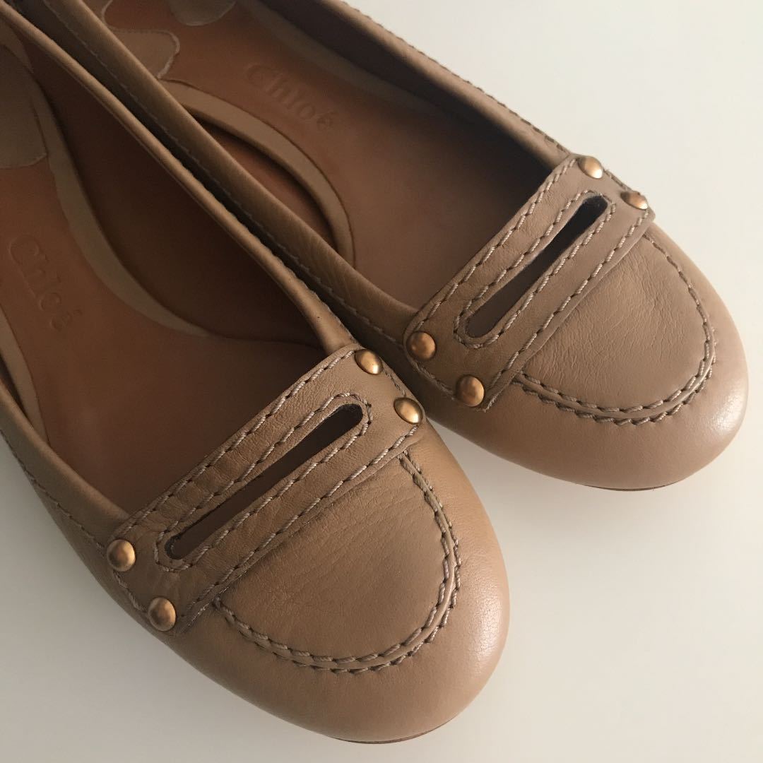 新品未使用 CLASSY掲載 フローレント購入 Chloe クロエ フラット
