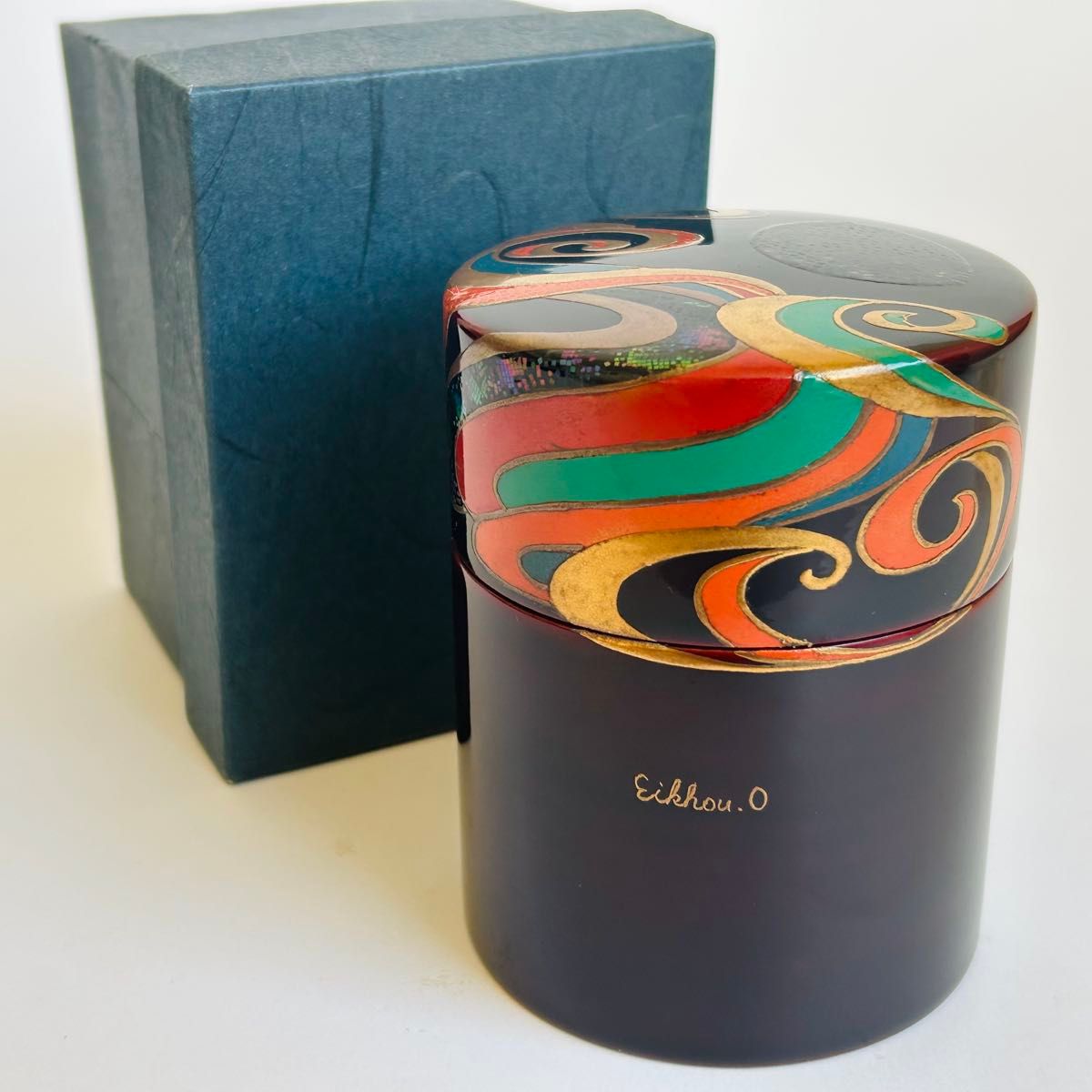 【美品.希少】漆器 茶筒 茶器 茶道具 木製 漆塗り 蒔絵 螺鈿 伝統工芸 美品.希少】漆器 茶筒 茶器 茶道具 木製 漆塗り 蒔絵 螺鈿 伝統