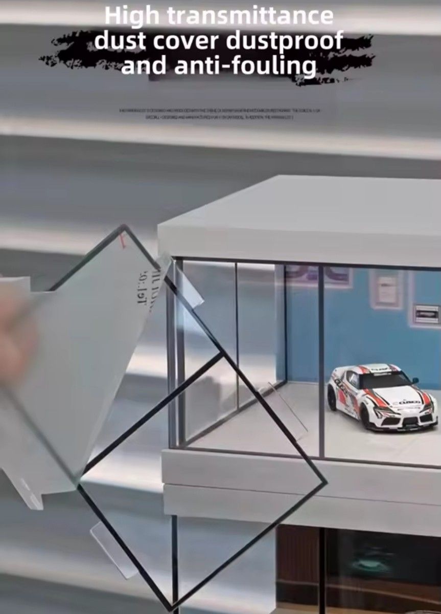 黒背景 1/64 ミニカー ディスプレイ LED照明 ジオラマ ケース 黒背景 1/64 ミニカー ディスプレイ LED照明 ジオラマ ケース
