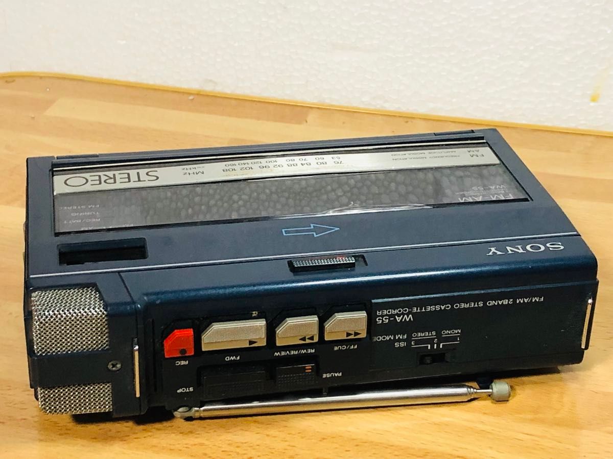 希少品 SONY WA-55 ソニー ポータブルカセットプレーヤー 希少品 SONY WA-55 ソニー ポータブルカセットプレーヤー