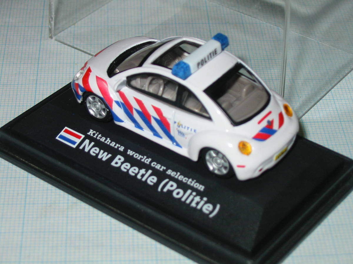 ★北原ワールドカーセレクション ヨーロッパ ポリスカー EUROPE POLICE CAR Edition 「New Beetle Politie オランダ」_画像3
