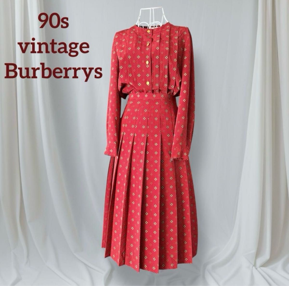 90s バーバリーズ BURBERRY バーバリーワンピース セットアップ 90s バーバリーズ BURBERRY バーバリーワンピース セットアップ