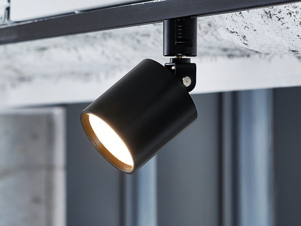 3個セット ダクトレール用 スポットライト 黒 LED内蔵 ランプ 3個セット ダクトレール用 スポットライト 黒 LED内蔵 ランプ