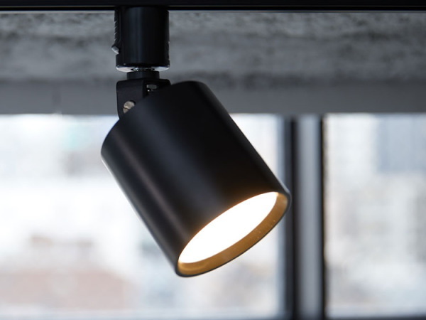 LED内蔵型 ダクトレール用 照明 黒 角度調整可能 ライティングレール用 スポットライト ランプ カウンター キッチン 廊下 おしゃれ