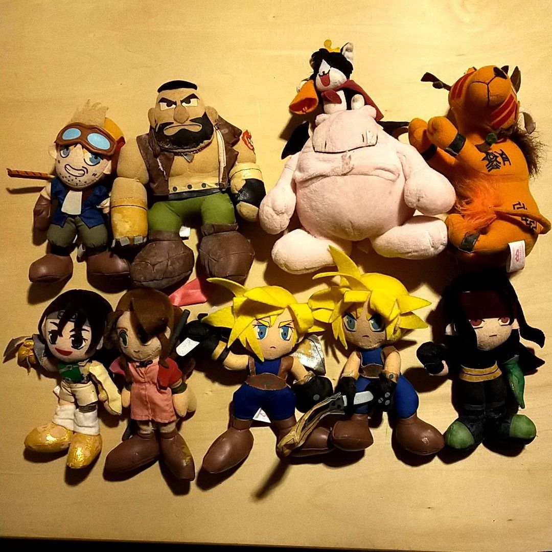 FF7 ぬいぐるみ クラウド エアリス ユフィ ケットシー バレット FF7 ぬいぐるみ クラウド エアリス ユフィ ケットシー バレット