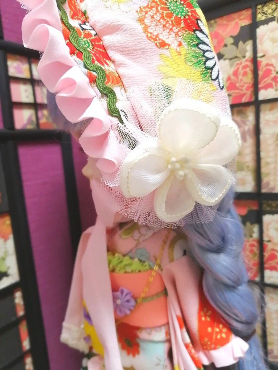 夢人屋呉服店】ブライス blythe ネオブライス 着物 振袖 正絹 お 夢人屋呉服店】ブライス blythe ネオブライス 着物 振袖 正絹 お