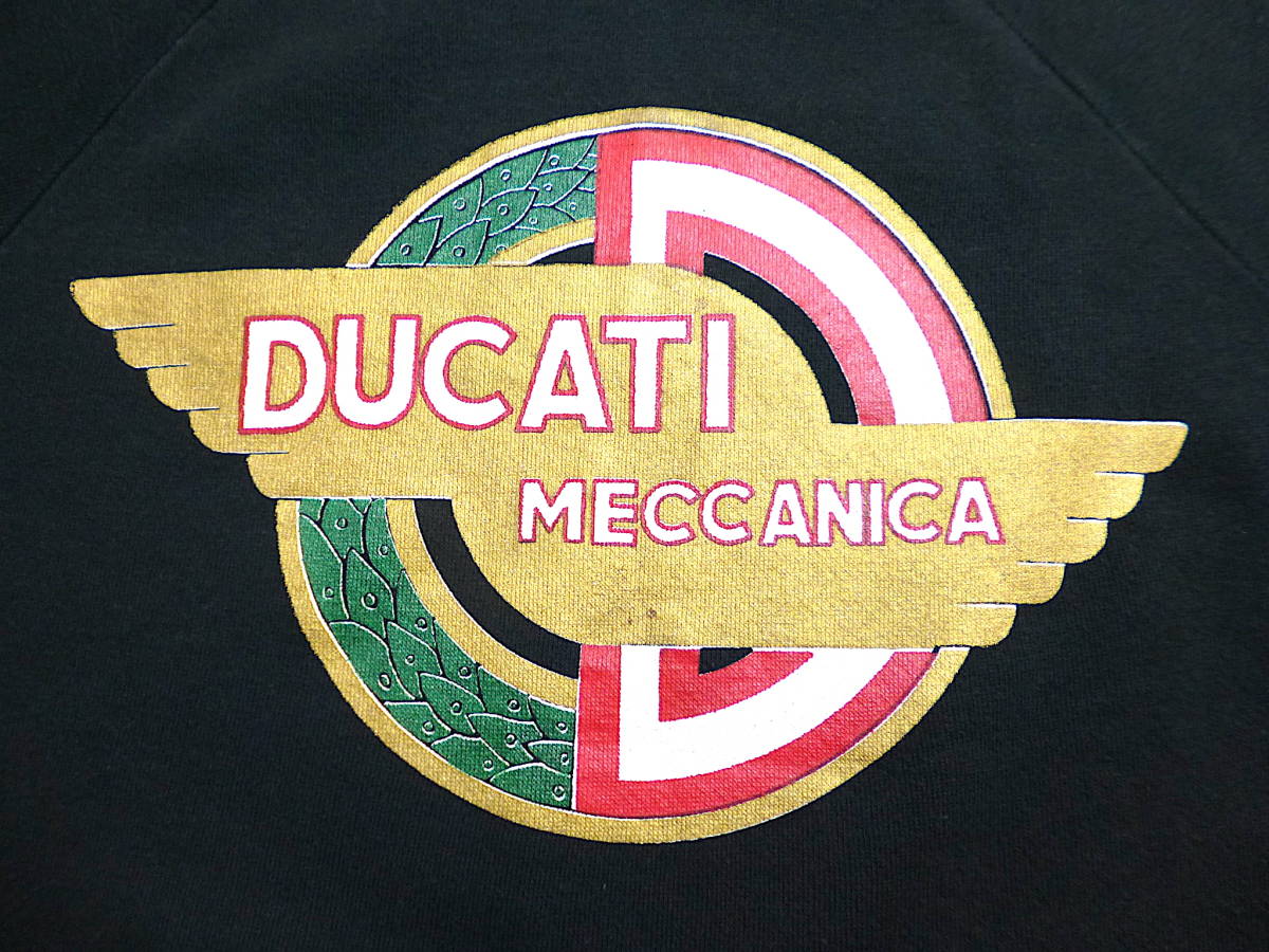 70s ドゥカティ ロゴプリント スウェット USA製 / 70年代 DUCATI ドカティ sportswear スポーツウェア VINTAGE ビンテージ_画像4