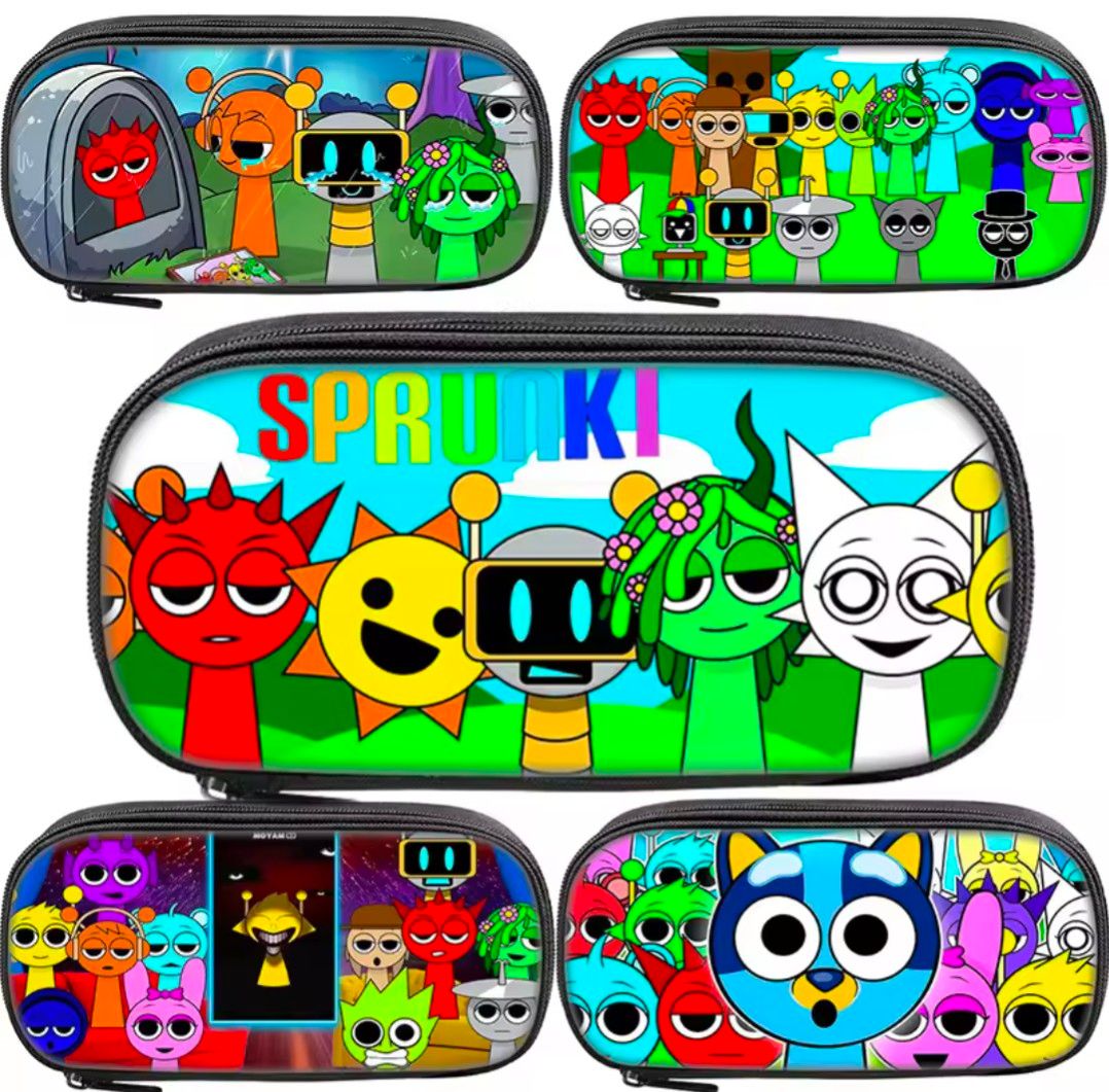sprunki スプランキー筆箱ペンケースギフト音ゲー小学生ゲーム