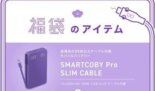 CIO SMARTCOBY Pro SLIM CABLE【パープル】福袋限定カラー CIO SMARTCOBY Pro SLIM CABLE【パープル】福袋限定カラー