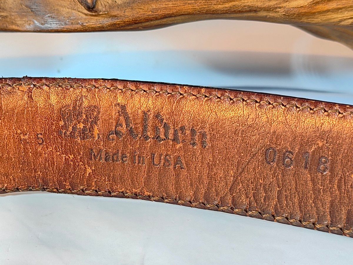 シェルコードバン】Alden 正規品 高級レザーベルト オールデン シェルコードバン】Alden 正規品 高級レザーベルト オールデン