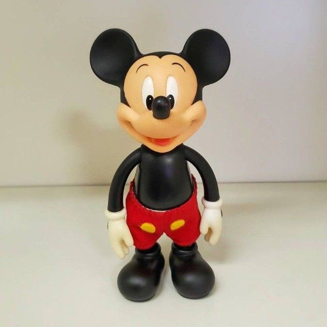 年代物 アンティーク ミッキーマウス フィギュア ソフビ人形 ディズニー ミッキー フィギュア ソフビ ディズニー ビンテージ レトロ