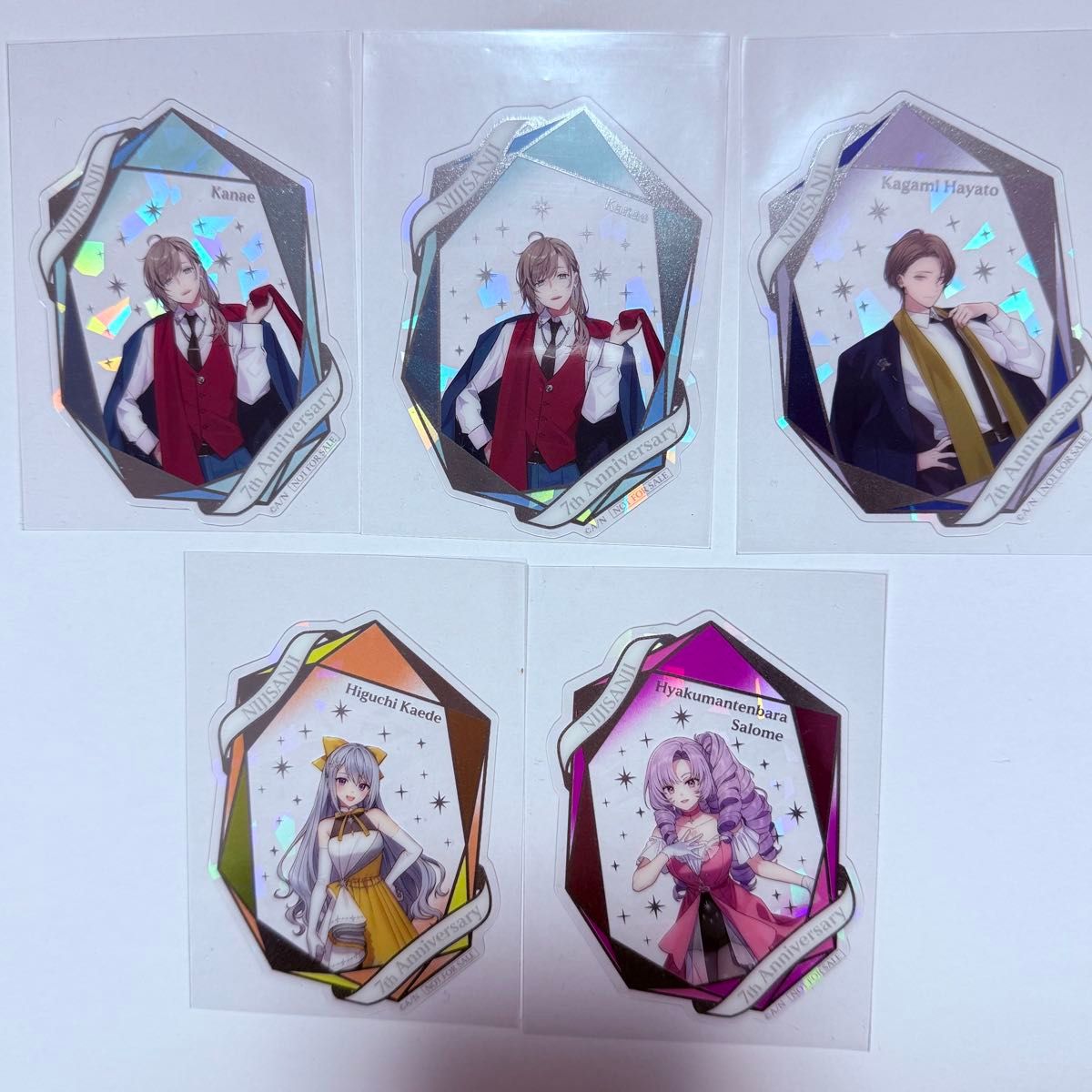 にじさんじ 7th Anniversary OS特典 箔押しホロクリアカード にじさんじ 7th Anniversary OS特典 箔押しホロクリアカード