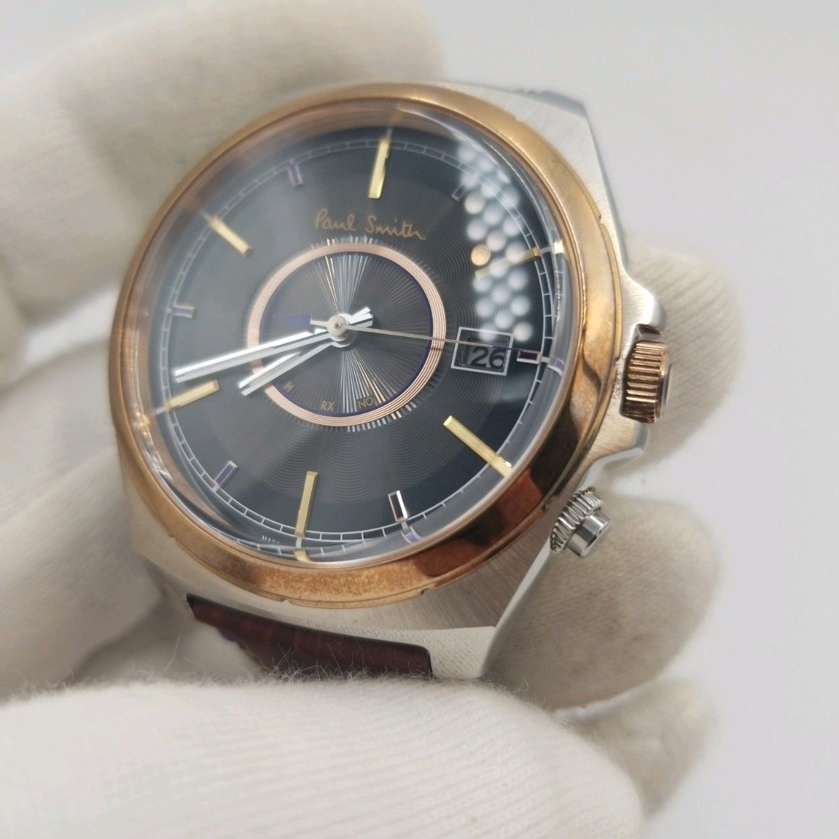 極美品】ポールスミス PaulSmith 電波ソーラー 腕時計 クォーツ 極美品】ポールスミス PaulSmith 電波ソーラー 腕時計 クォーツ