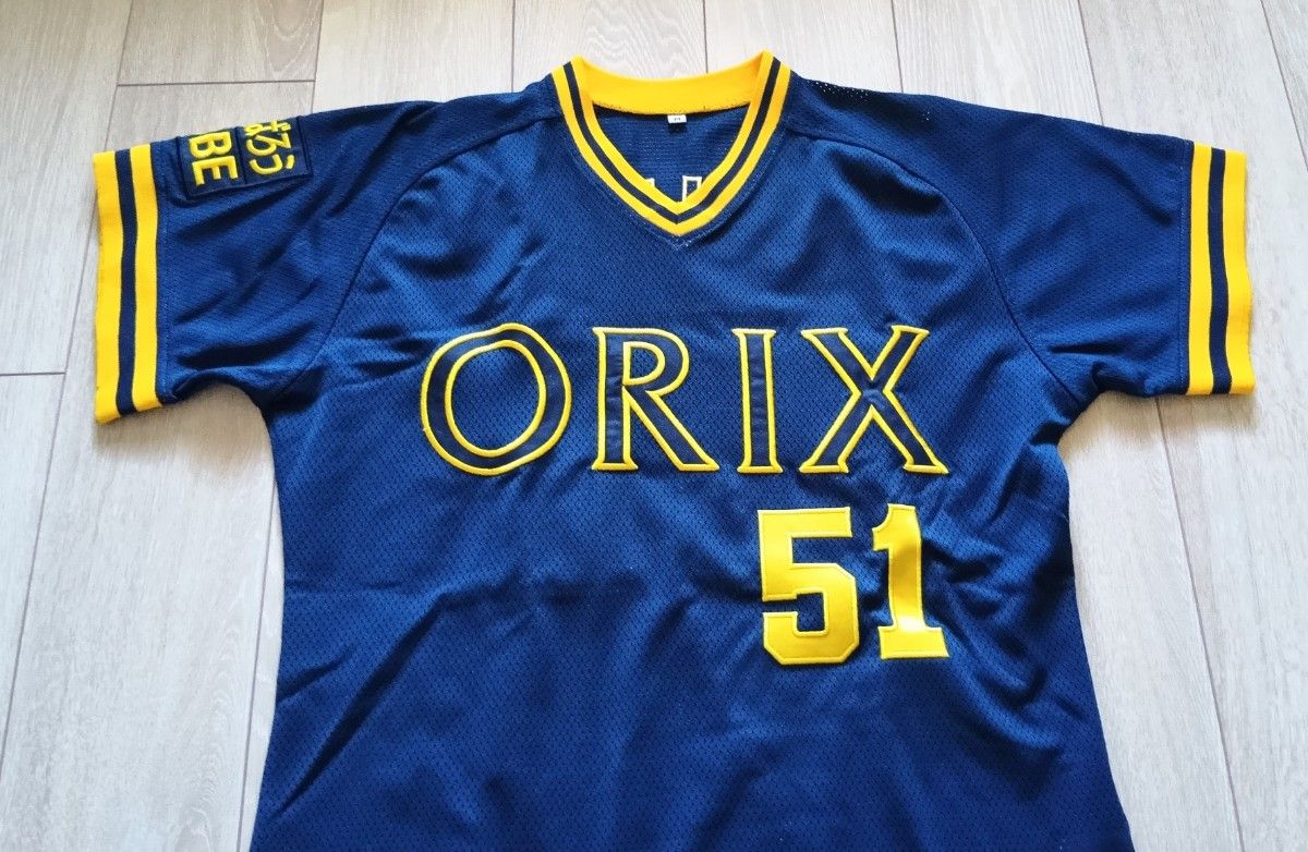 オリックス イチロービジターユニフォームジャージMサイズ オリックス ブルーウェーブ 復刻 イチロー ビジター