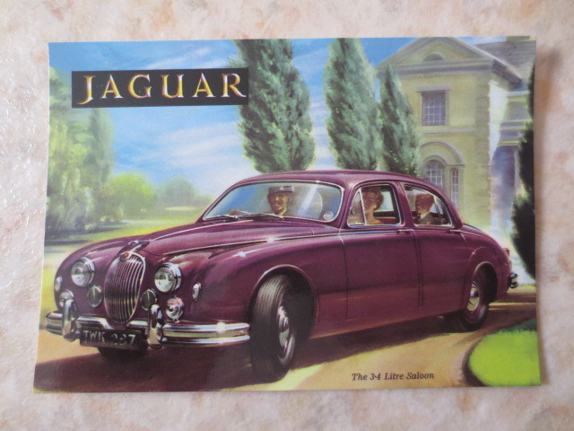  Jaguar (JAGUAR)3.4 Ritter saloon * открытка *E модель *XKE*S модель *XKE*FI-PACE* Британия машина * Ла Манш победа 