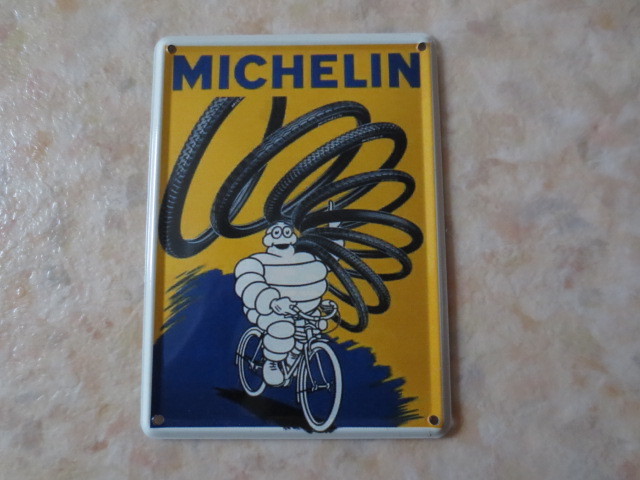  Michelin viva n dam metal plate * Britain car * French blue *MICHELIN*BIBENDUM* tire man * Renault * Citroen French blue 