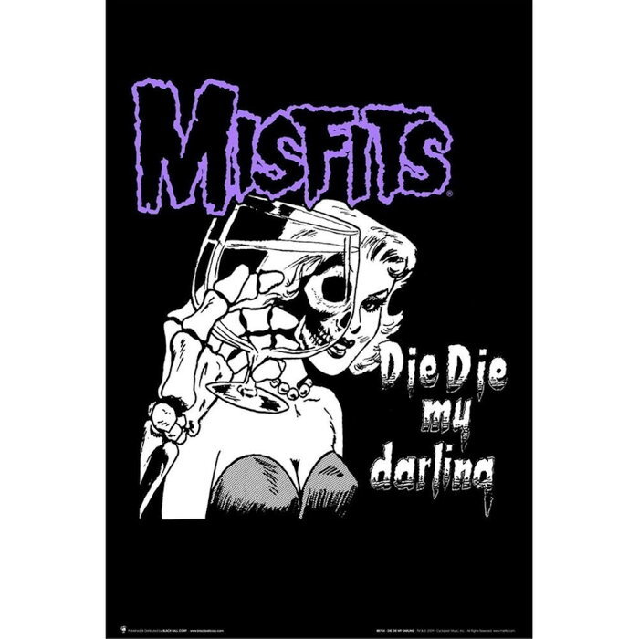 [ new goods ]MISFITS mistake fitsu/Die Die My Darling poster PUSHEAD Pas head 