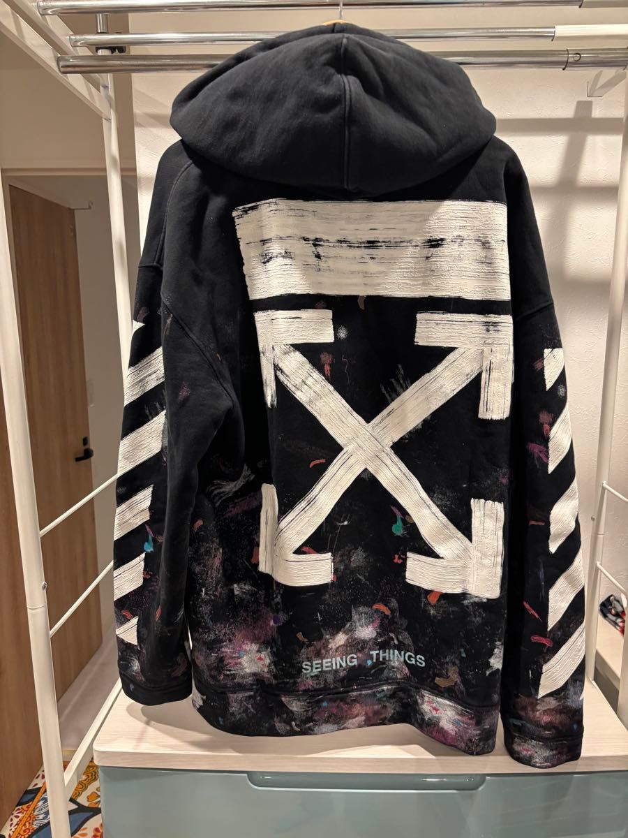 Off-White - off-white オフホワイト パーカー ピンクパーカーの