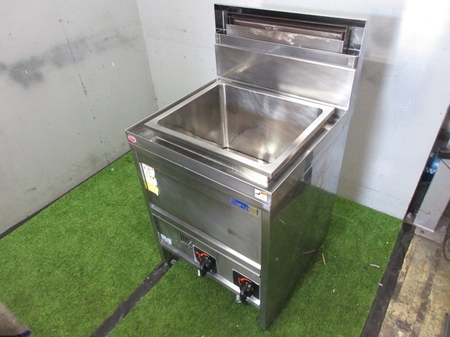 中古品 ゆで麺機 角槽うどん釜 MGU-066G 都市ガス 600×600×800 うどん 麺 厨房用品 店舗用 業務用 厨房用 03-38413 52929_画像1