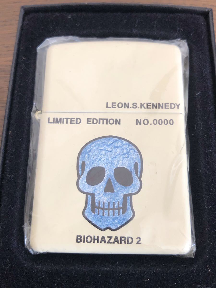 希少品 zippo バイオハザード レオン NO.0000 レアカラー 白 マット