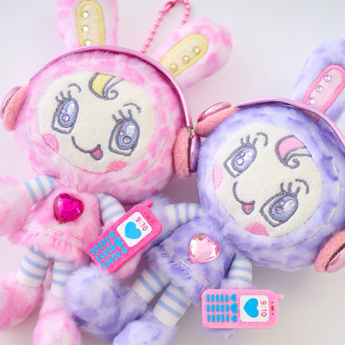 ベリエちゃん 2点セット パープル ピンク レオパードぬいぐるみ ベリエちゃん 2点セット パープル ピンク レオパードぬいぐるみ