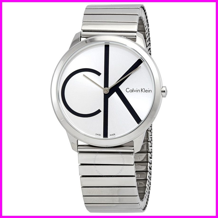 [ Calvin Klein CALVIN KLEIN ]Minimal Mini maru серебряный нержавеющая сталь браслет K3M211Z6