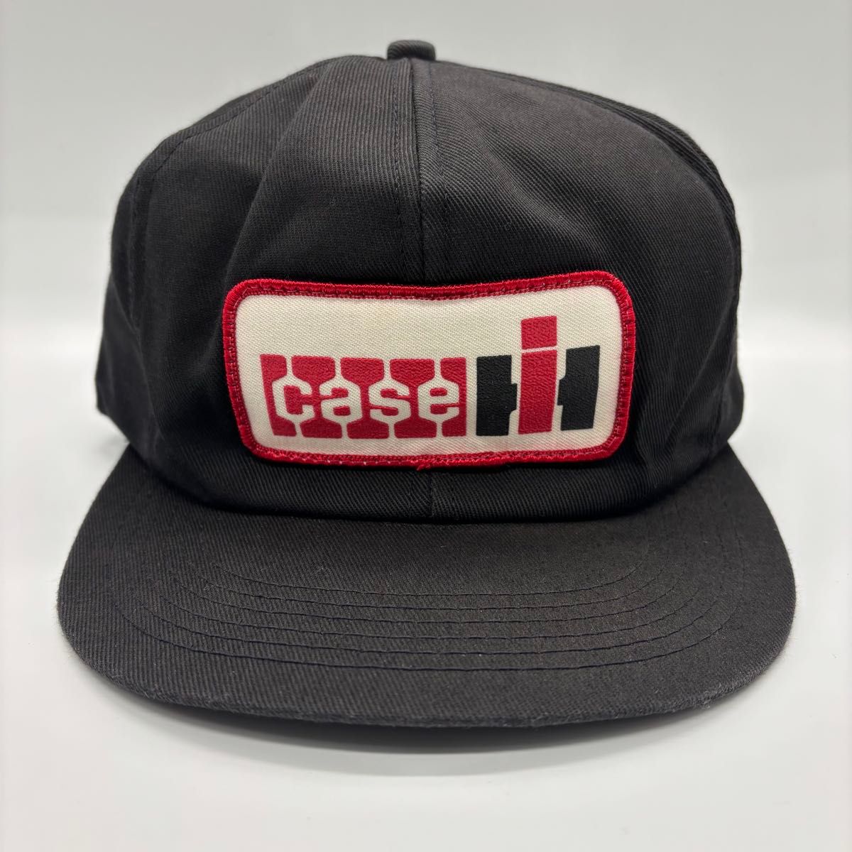 90s ヴィンテージ 企業物 アメリカ農業機会メーカー 刺繍ワッペンロゴ ベースボールキャップ スナップバック 6パネル ブラック 90s ヴィンテージ 企業物 アメリカ農業機会メーカー 刺繍ワッペンロゴ ベースボールキャップ スナップバック 6パネル ブラック
