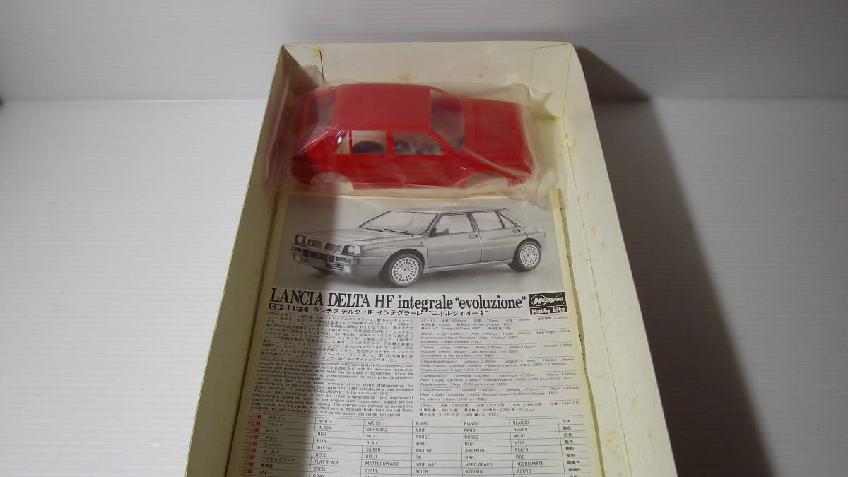 ★F-6 1/24 LANCIA DELTA HF integrale evolution [デルタHFインテグラーレ エボルツィオーネ] プラモデル_画像2