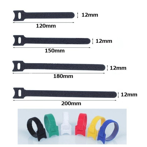  clamping band touch fasteners cable clamping band 4 kind 6 color 48 pcs set repetition use possibility Unity tape code ... prevention wiring adjustment 