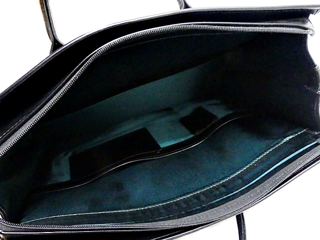 即決★MARUEM★レザービジネスバッグ マルエム 良品 本革 ブラック 黒 ブリーフケース カバン 鞄 レディース 本皮