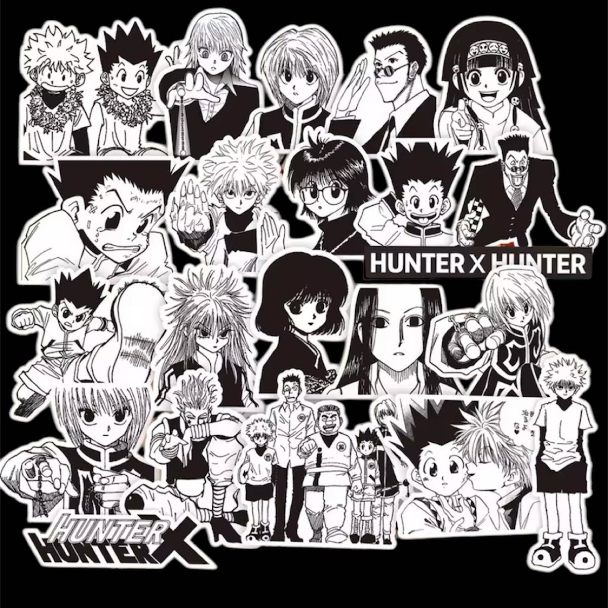 HUNTER×HUNTER ハンターハンター モノクロ ステッカー 70枚 HUNTER×HUNTER ハンターハンター モノクロ ステッカー 70枚